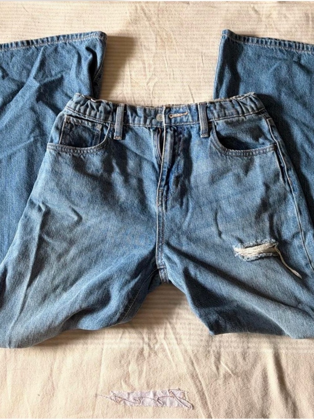 Old Navy high rise baggy wide leg jeans